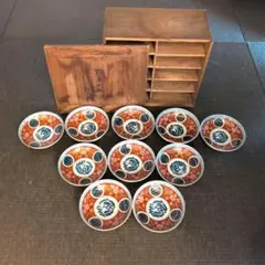 古伊万里焼 小皿 10客揃い 時代箱