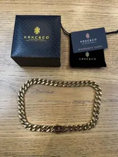 KRKC&CO ゴールドチェーンネックレス　マイアミキューバン