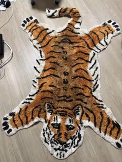 ビッグサイズ☆トラマット 約125cm 剝製風マット 虎 リラックZOO
