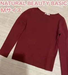 【最終お値下げ！】ナチュラルビューティーベーシック　Vネックニット　Mサイズ
