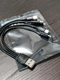 ✨ ４台 同時に 充電が出来る！　Type C ４分岐 充電ケーブル　ブラック