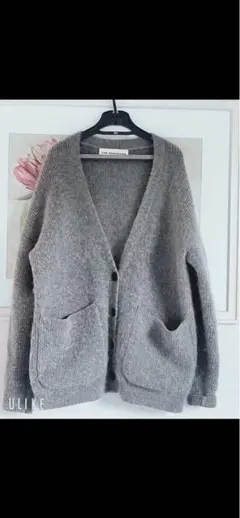 THE SHINZONE グレー ボタン付きカーディガン