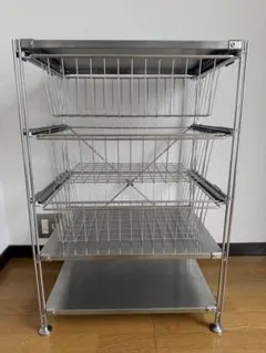 MUJI 無印良品 ユニットシェルフ 120cmタイプ 幅56cm バスケット