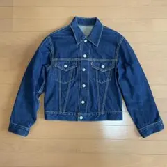 45R 45rpm ニワトリパッチ デニム ジャケット ロゴ刺繍 インディゴ 45R 45rpm ニワトリパッチ デニム ジャケット ロゴ刺繍 インディゴ