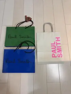 【美品】ポールスミス ショッピングバッグ 3点セット 紙袋 ショッパー