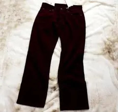 ユニクロ コーデュロイパンツ ワインレッド 30 ストレート新品タグ付き