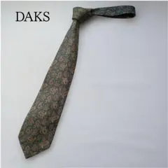 ダックス ネクタイ ペイズリー 緑 レギュラータイ 絹 上品 定番【イ081】のサムネイル