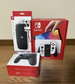NINTENDO SWITCH 有機ELモデルホワイト プロコン&ケース