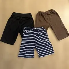 【120】キッズ 半ズボン 3点セット