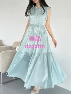 【美品】dazzlin ティアードノースリアソートワンピース