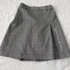 グレー チェック柄 スカート　Lovetoxic