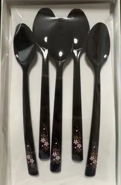 赤と黒の漆器カップとスプーンセット　輪島塗本舗　福忠　能登輪島 ［新品·未使用] 2025年最新】輪島塗スプーンの人気アイテム - メルカリ