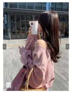 GRL オフショルダースウェットトップス［pm392］