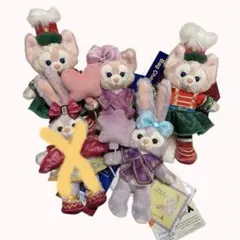 【超お得】香港ディズニーランドステラルー＆リーナベルぐるみキーチェーン4点セット