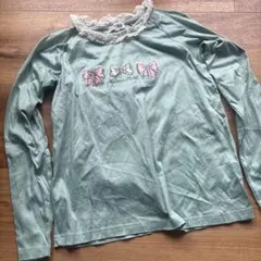 新品　未使用　日本製　青い芽　長袖T 140 カットソー