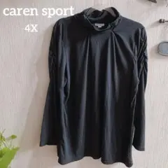 海外古着✨caren sport【4X】ブラック 長袖 Tシャツ シンプル