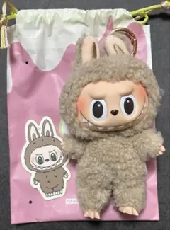 ベージュ【popmart】ラブブ マカロン LABUBU Toffee