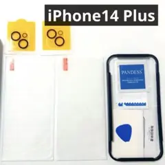 iPhone14 Plus✨ 保護フィルム2枚 カメラフィルム2枚 強化ガラス
