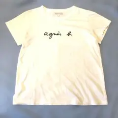定番人気 アニエスベー ロゴ Tシャツ ホワイト レディース M相当のサムネイル