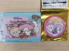 ちいかわ×サンリオキャラクターズ ピンバッジ 缶バッジ 古本屋 マイメロディ