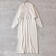 ニットワンピースネイビー