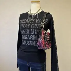 00s archive grunge Y2K T-shirt平成ギャル