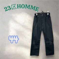 23 HOMME オンワード樫山　ダークブルー ストレートデニム　44のサムネイル