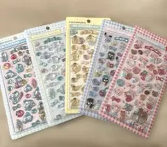 サンリオキャラクター3Dステッカーシール5枚（海外製）