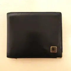 dunhill 二つ折り財布 ブラック レザー