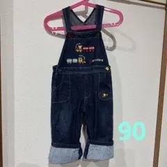 ミキハウス　デニムサロペット　オーバーオール　90