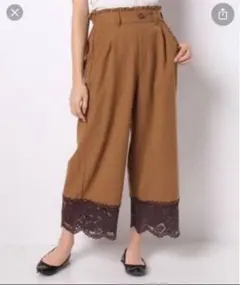 axes femme♡裾レースワイドパンツのサムネイル