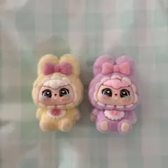 ウサギのコスチュームマスコット 2色セット