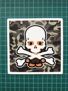 防水ステッカー　ドクロ　ガイコツ　骸骨　スケルトン　かわいい　【13】