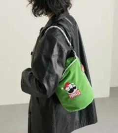 緑　イアパピヨネ　【プリングルズ×ear】2way コラボバケツショルダーバッグ