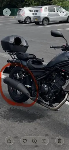 レブル250用　500マフラーのサムネイル