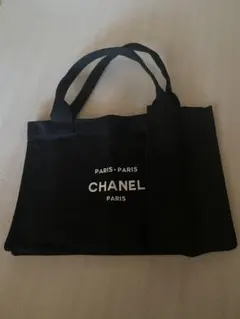 CHANEL 黒 トートバッグ PARIS・PARIS