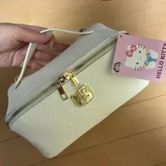 ハローキティ ラグジュアリーバニティポーチ ホワイト