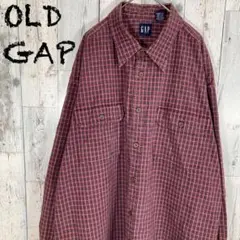 190【90s】OLDGAP オールドギャップ チェック柄ワークシャツ