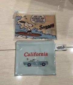 スヌーピー フラットポーチセット 大小