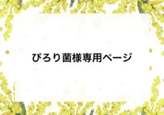 ぴろり菌様専用ページ