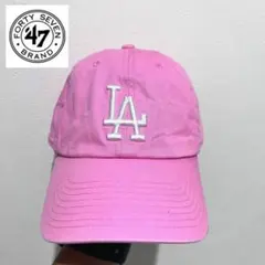 47BRAND キャップ　LA ドジャーズ　ロサンゼルス ベースボール　ピンクのサムネイル