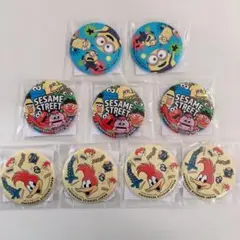 USJ ユニバ 缶バッジ9個セット ミニオン　ウッドペッカー　セサミ