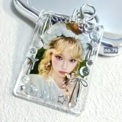 no.79 トレカケース　トレカキーホルダー　レジンデコ　y2k バレエコア