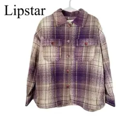 【美品】Lipstar パープル チェック柄 ジャケット アウター　カジュアルのサムネイル
