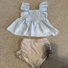 PUPPAPUPO 花柄ベビー水着 90