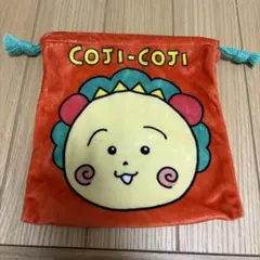 コジコジ フリースポーチ オレンジ　巾着