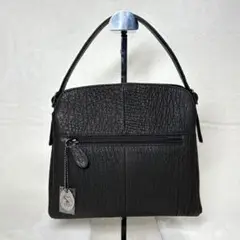 JRA認定　シャークスキン　トートバッグ　本革 サメ革　2WAY フォーマル　黒