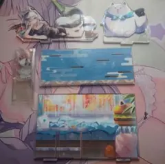 ホロライブ白上フブキ誕生日記念2023　みんなでだらだらアクリルジオラマスタンド