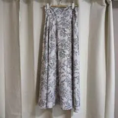 INGNI　フレアスカート グレー系 花柄