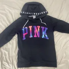 PINK グラデーションロゴ フーディ　ヴィクトリアズシークレット